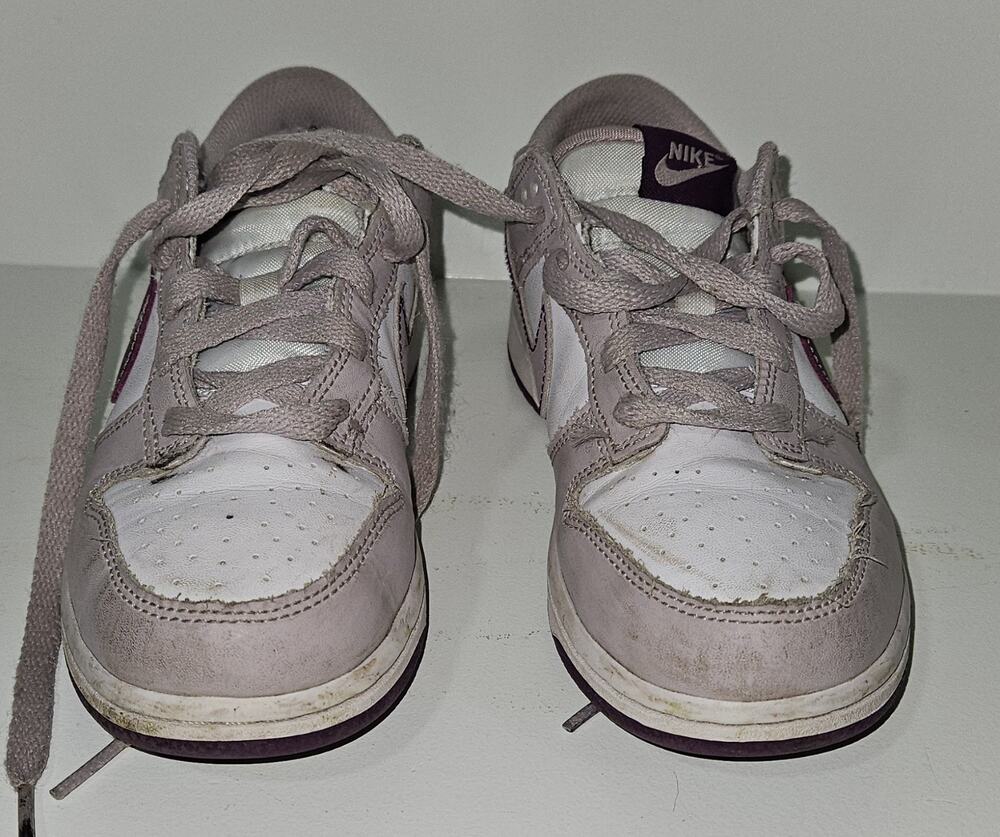 Size 3Y Nike Dunk Low White Viotech Platinum Violet Youth Shoe FB9108-104
